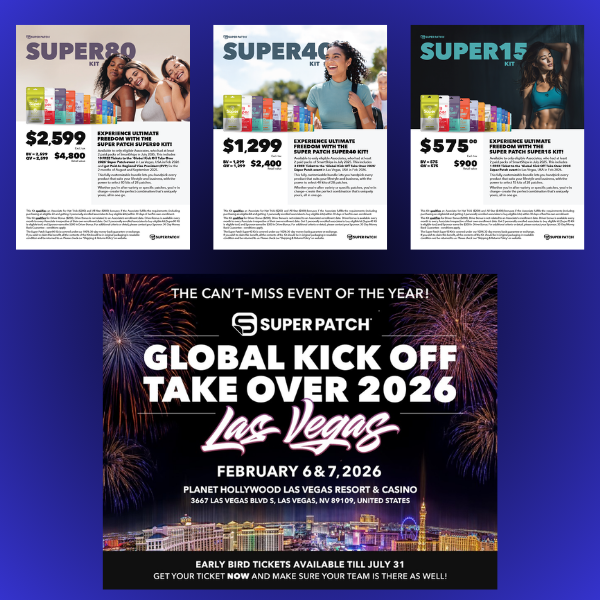 Promociones Super Patch Agosto 2025 y Global Kick Off Take Over 2026 Las Vegas